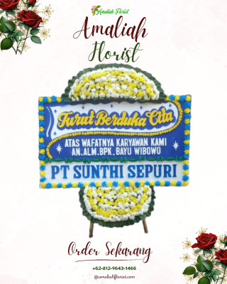 Papan Bunga Duka di Tanjungsakti Pumu