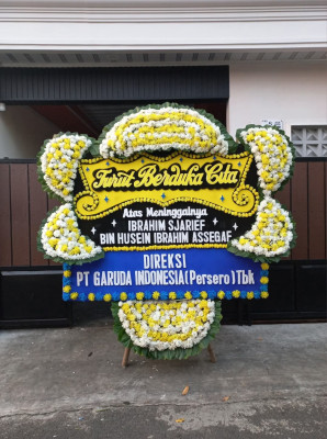 Papan Bunga Duka di Tanjungsakti Pumu